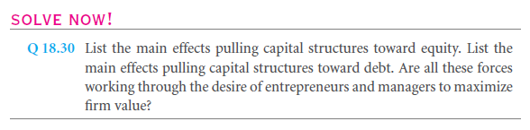 Static Capital Structure Summary 23