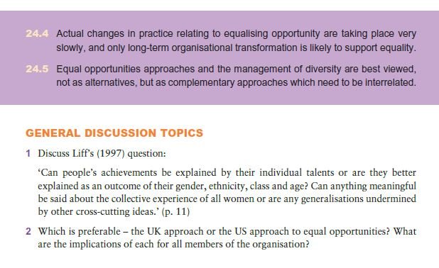 Implications for Organisations 34