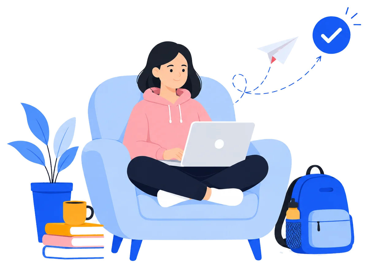 Biology Homework Help 1 Biology student studying in an armchair